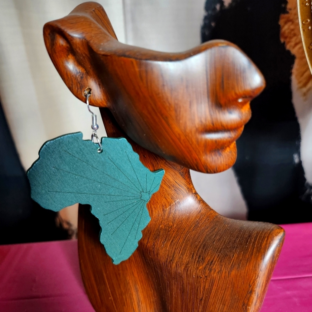 Continent of Africa Earrings